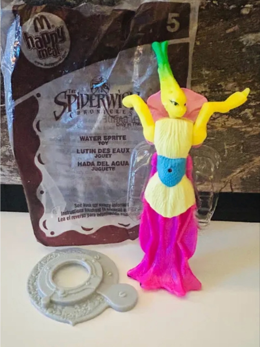 2008 McDonald’s Spiderwick Chronicles water sprite sealed in bag